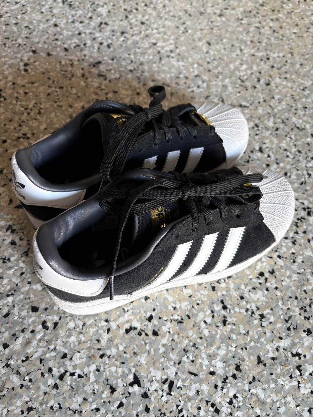 EUC adidas Superstar Suede Shell-Toe Sneakers
